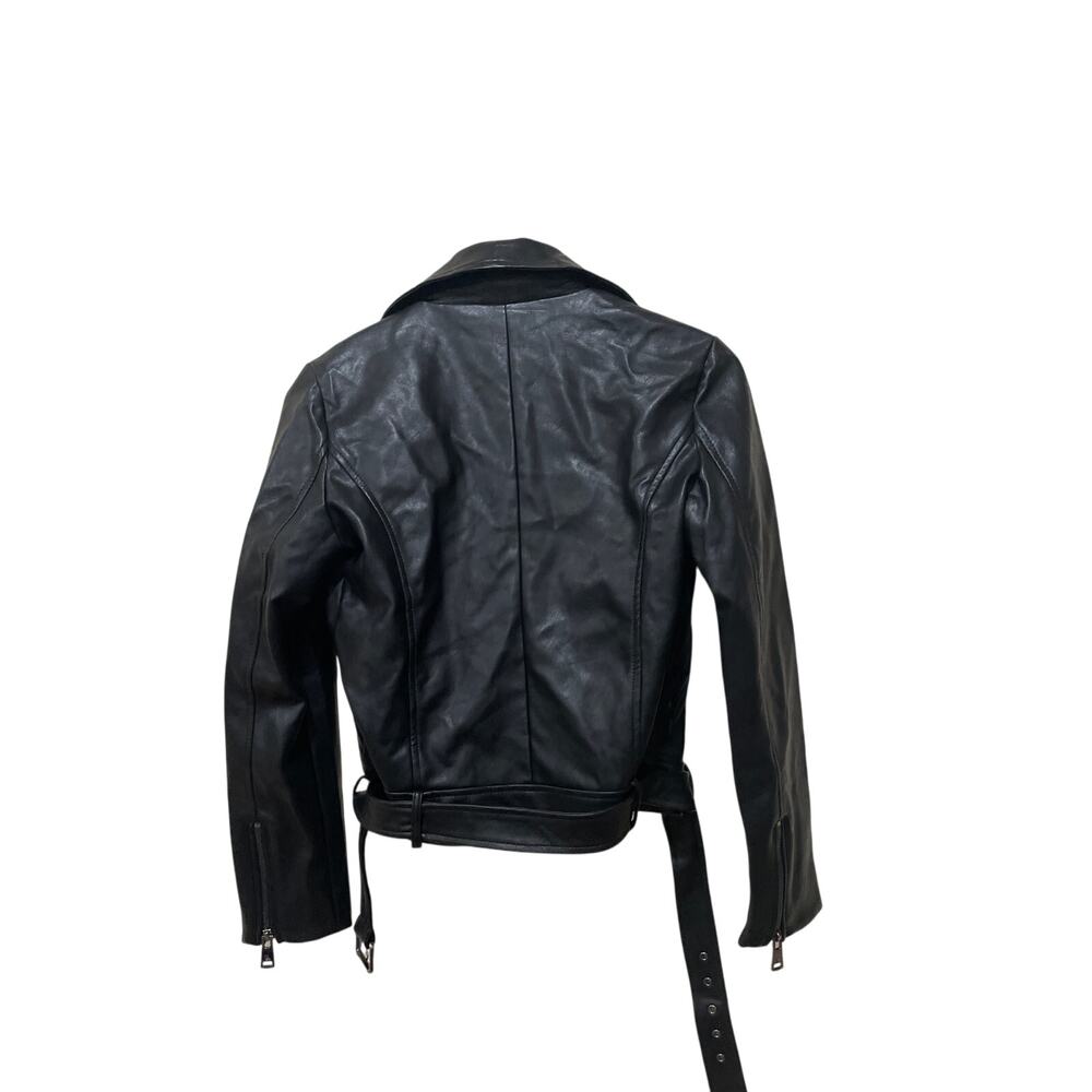 Elodie Faux Leather Moto Jacket Size Small‎ New with Tags - Picture 5 of 6